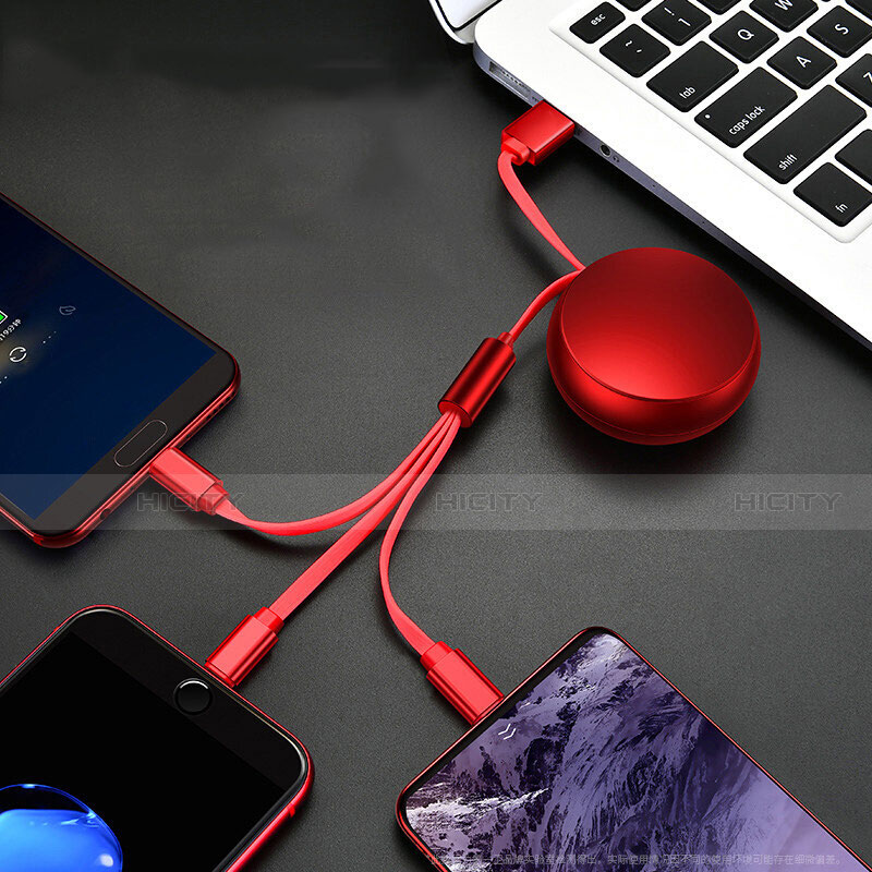 Cargador Cable Lightning USB Carga y Datos Android Micro USB C09 para Apple iPhone 13