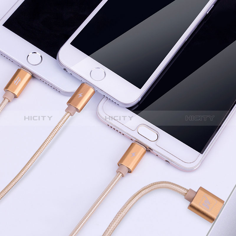 Cargador Cable Lightning USB Carga y Datos Android Micro USB Type-C 3A H03