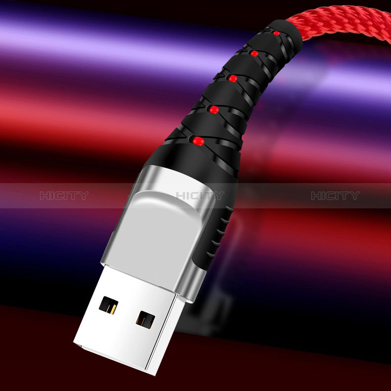 Cargador Cable Lightning USB Carga y Datos Android Micro USB Type-C 5A H03