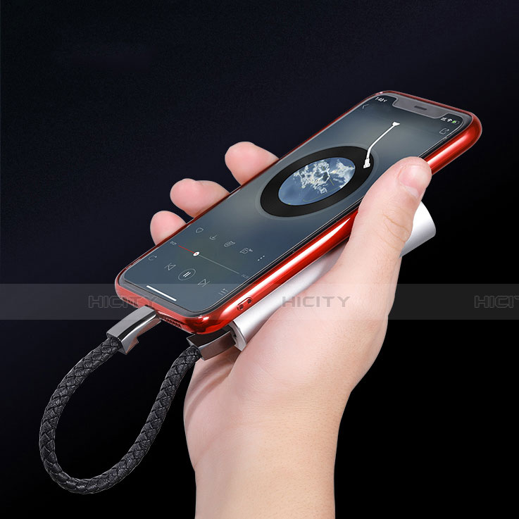Cargador Cable USB Carga y Datos 20cm S02 para Apple iPhone 12 Max Negro