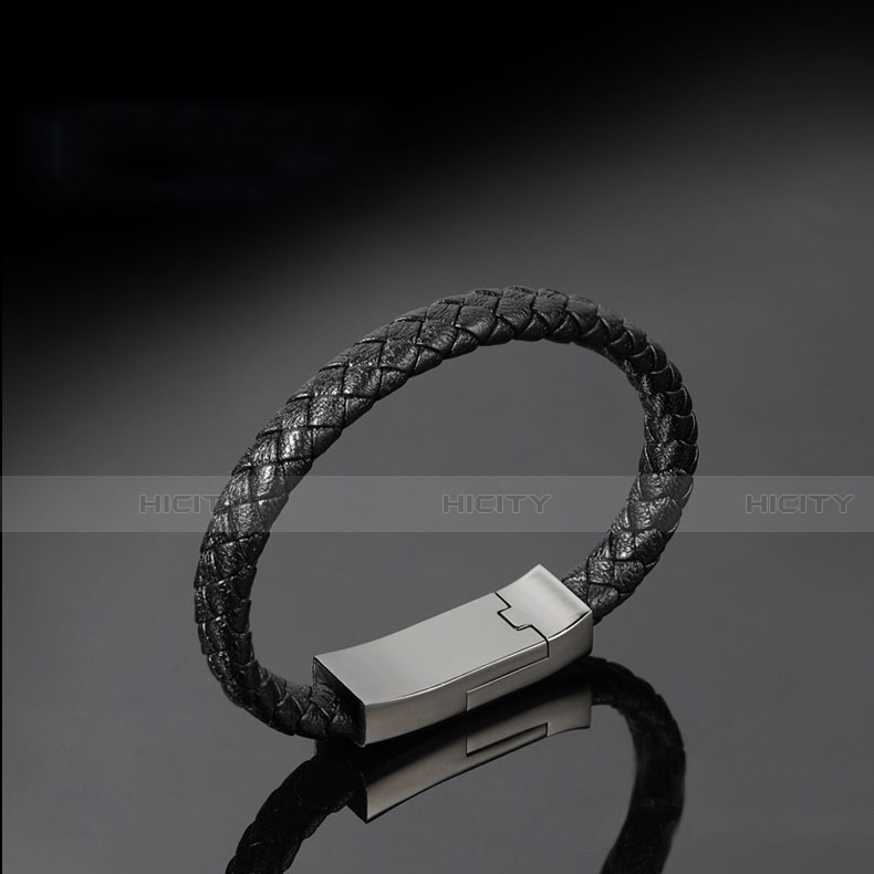 Cargador Cable USB Carga y Datos 20cm S02 para Apple iPhone 6S Plus Negro