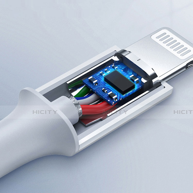 Cargador Cable USB Carga y Datos C02 para Apple iPhone 13 Mini Blanco