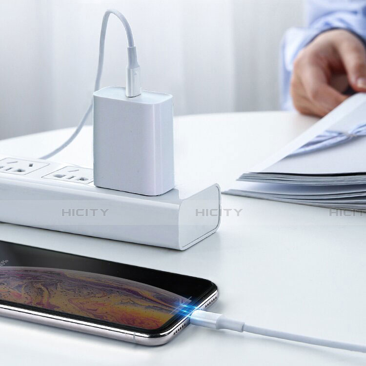 Cargador Cable USB Carga y Datos C02 para Apple iPhone 14 Plus Blanco