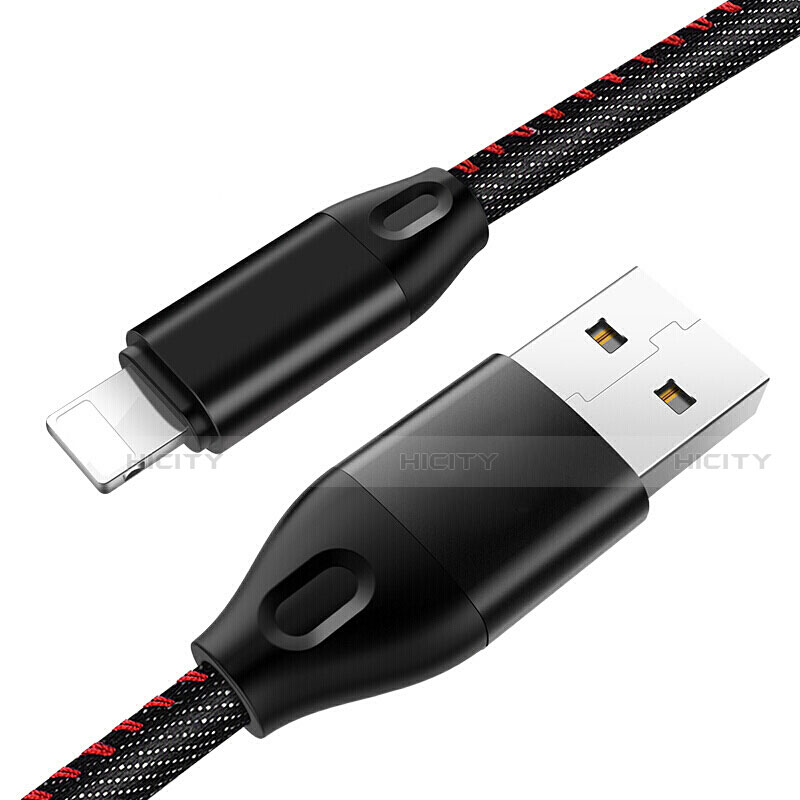 Cargador Cable USB Carga y Datos C04 para Apple iPhone 11 Pro Max Negro