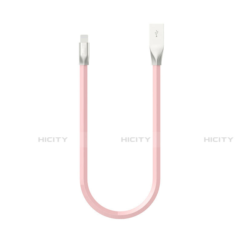 Cargador Cable USB Carga y Datos C06 para Apple iPhone Xs Rosa