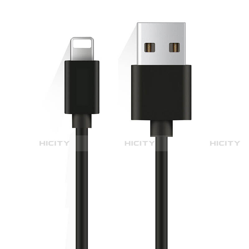 Cargador Cable USB Carga y Datos D08 para Apple iPhone 11 Pro Negro