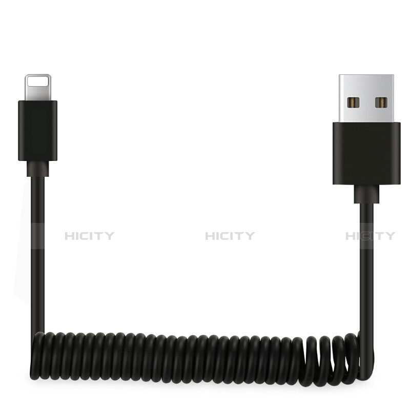 Cargador Cable USB Carga y Datos D08 para Apple iPhone 5 Negro