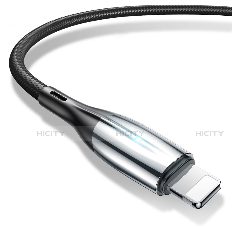Cargador Cable USB Carga y Datos D09 para Apple iPhone 13 Negro