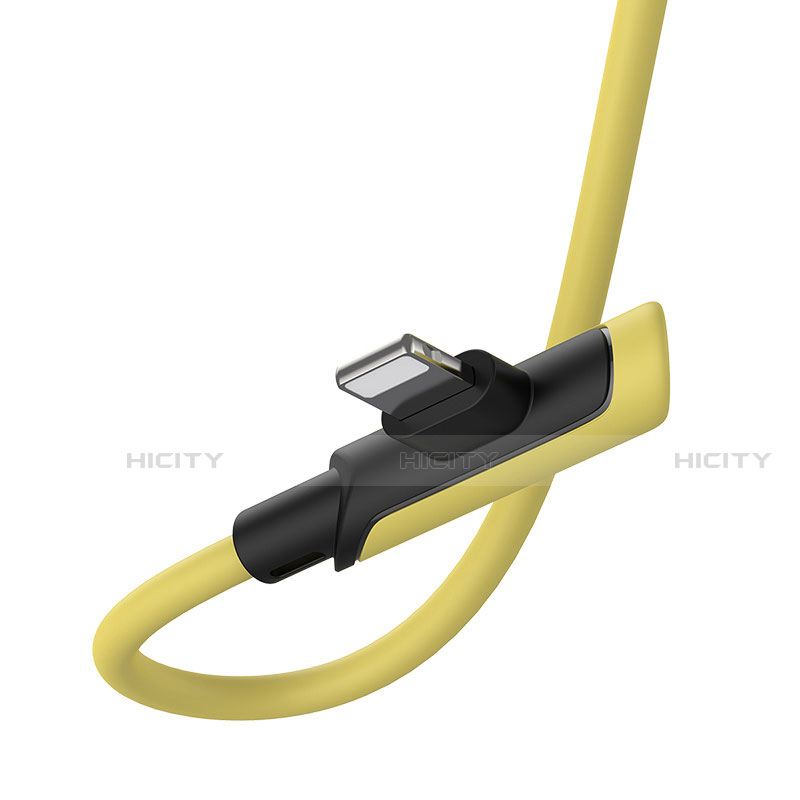 Cargador Cable USB Carga y Datos D10 para Apple iPhone 13 Pro Amarillo