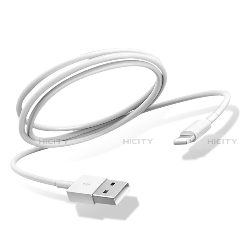 Cargador Cable USB Carga y Datos D12 para Apple iPhone 13 Blanco