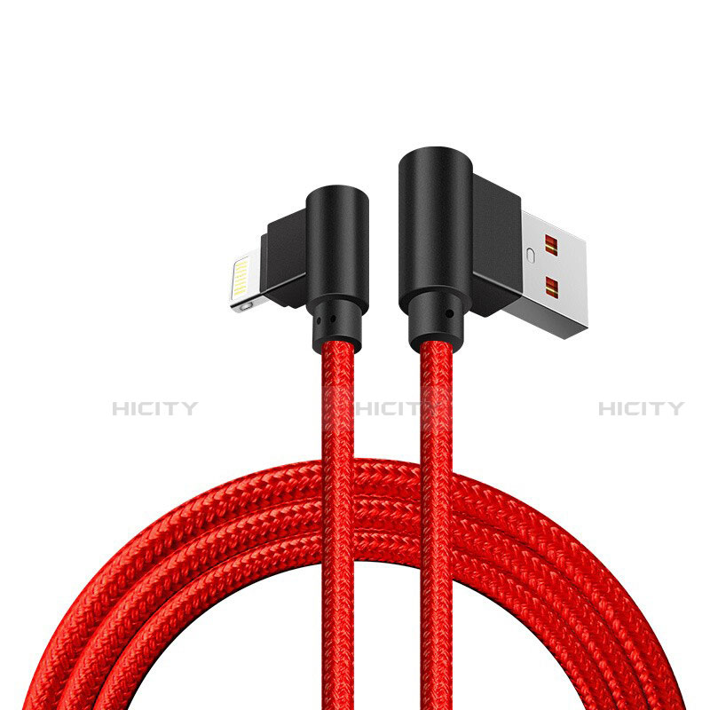 Cargador Cable USB Carga y Datos D15 para Apple iPad Air 10.9 (2020) Rojo