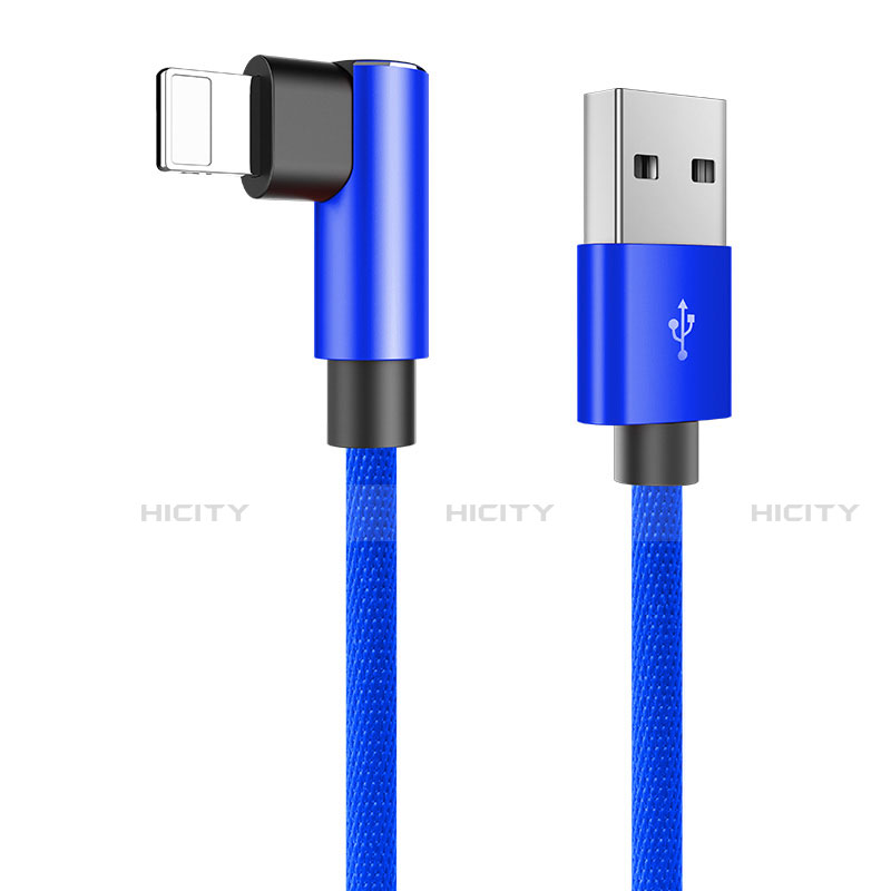 Cargador Cable USB Carga y Datos D16 para Apple iPad 10.2 (2020) Azul