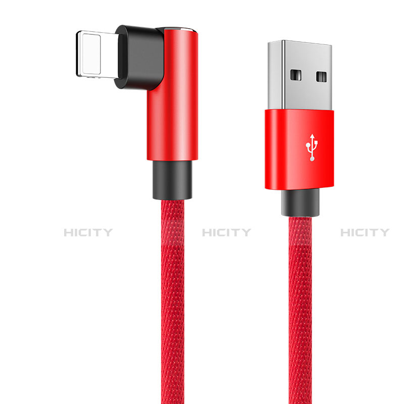 Cargador Cable USB Carga y Datos D16 para Apple iPad 3 Rojo
