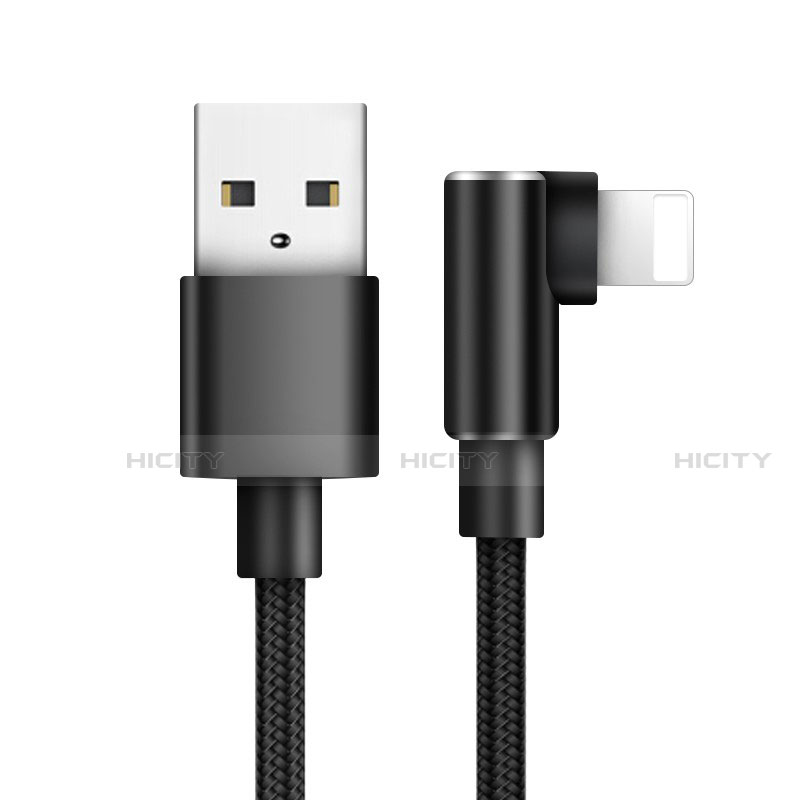 Cargador Cable USB Carga y Datos D17 para Apple iPad 10.2 (2020) Negro