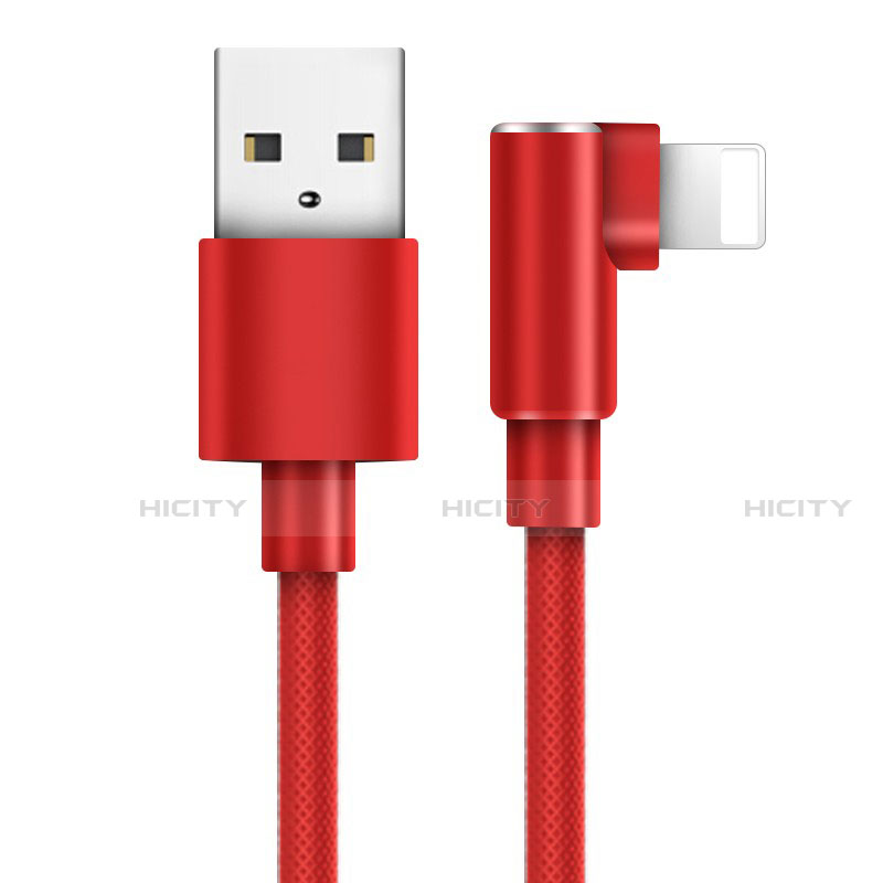 Cargador Cable USB Carga y Datos D17 para Apple iPad Pro 12.9 (2020) Rojo