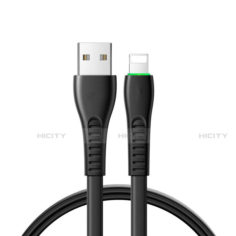 Cargador Cable USB Carga y Datos D20 para Apple iPhone 14 Plus Negro