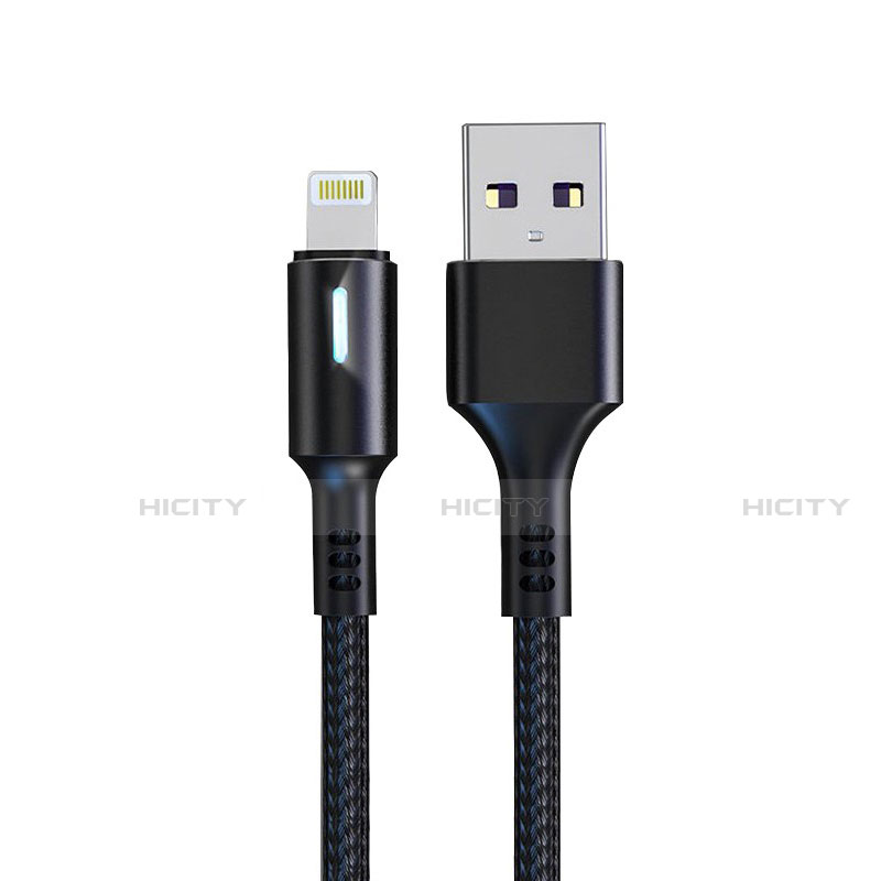 Cargador Cable USB Carga y Datos D21 para Apple iPad 10.2 (2020) Negro