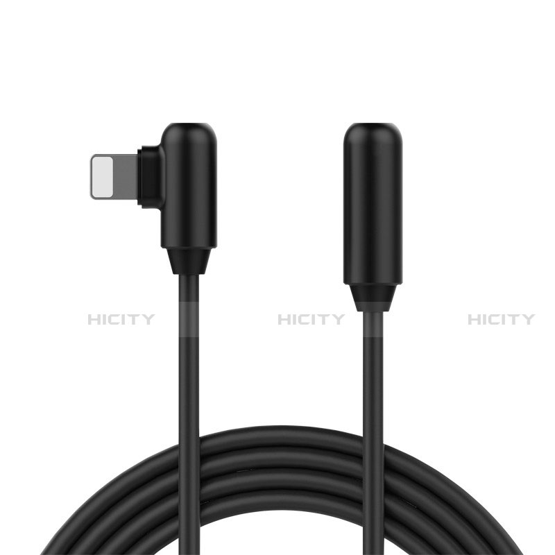 Cargador Cable USB Carga y Datos D22 para Apple iPhone Xs Max Negro