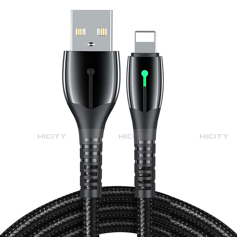 Cargador Cable USB Carga y Datos D23 para Apple iPhone 14 Pro Max Negro