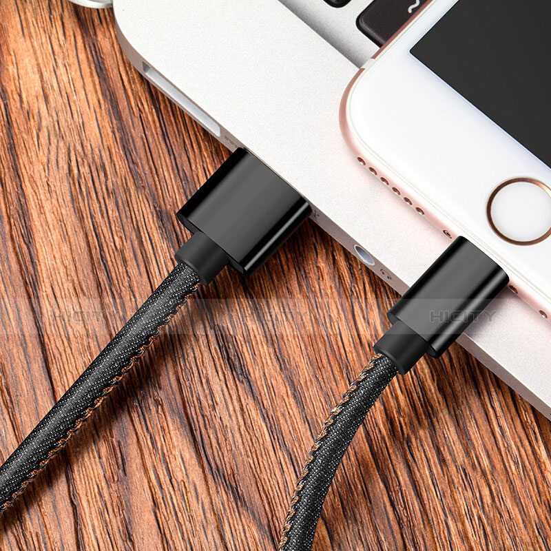 Cargador Cable USB Carga y Datos L04 para Apple iPhone 11 Negro