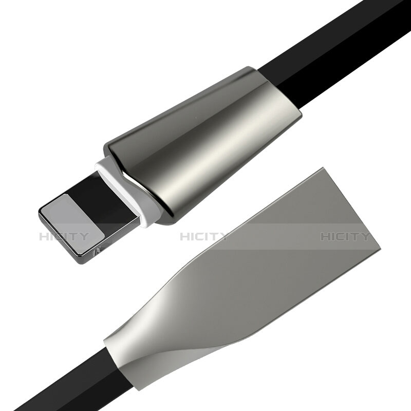 Cargador Cable USB Carga y Datos L06 para Apple iPad Pro 12.9 (2020) Negro