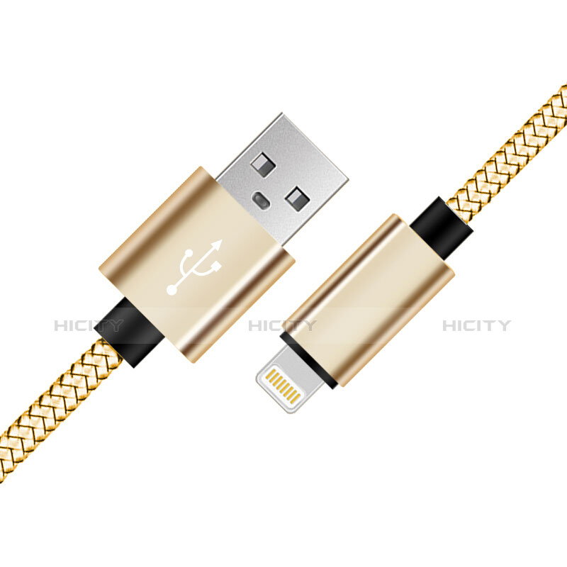 Cargador Cable USB Carga y Datos L07 para Apple iPhone 11 Oro