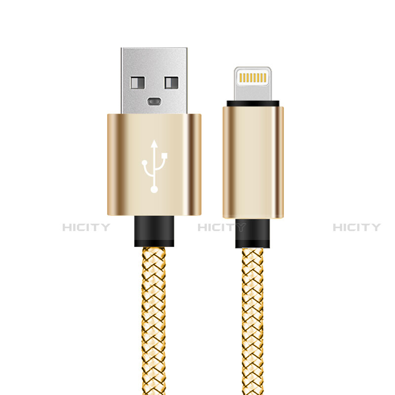 Cargador Cable USB Carga y Datos L07 para Apple iPhone 14 Oro