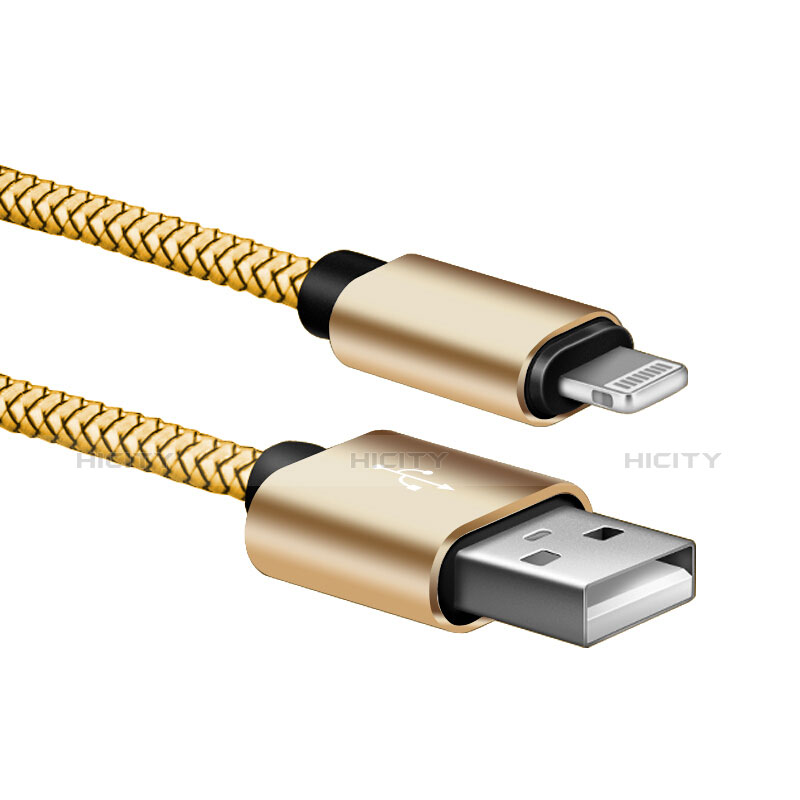 Cargador Cable USB Carga y Datos L07 para Apple iPhone 8 Plus Oro