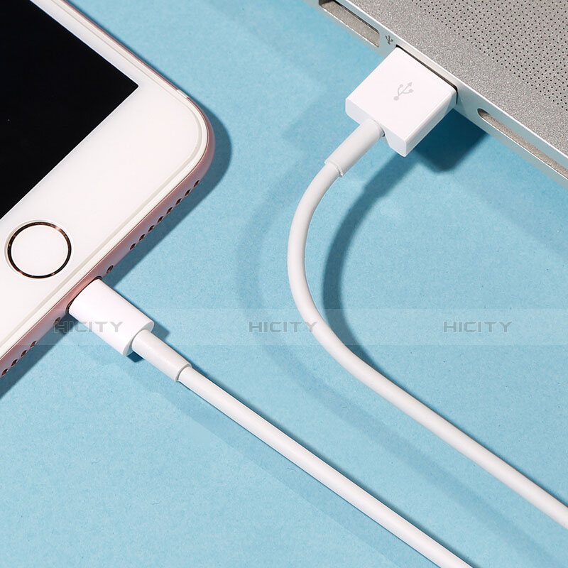 Cargador Cable USB Carga y Datos L09 para Apple iPad Pro 12.9 (2020) Blanco