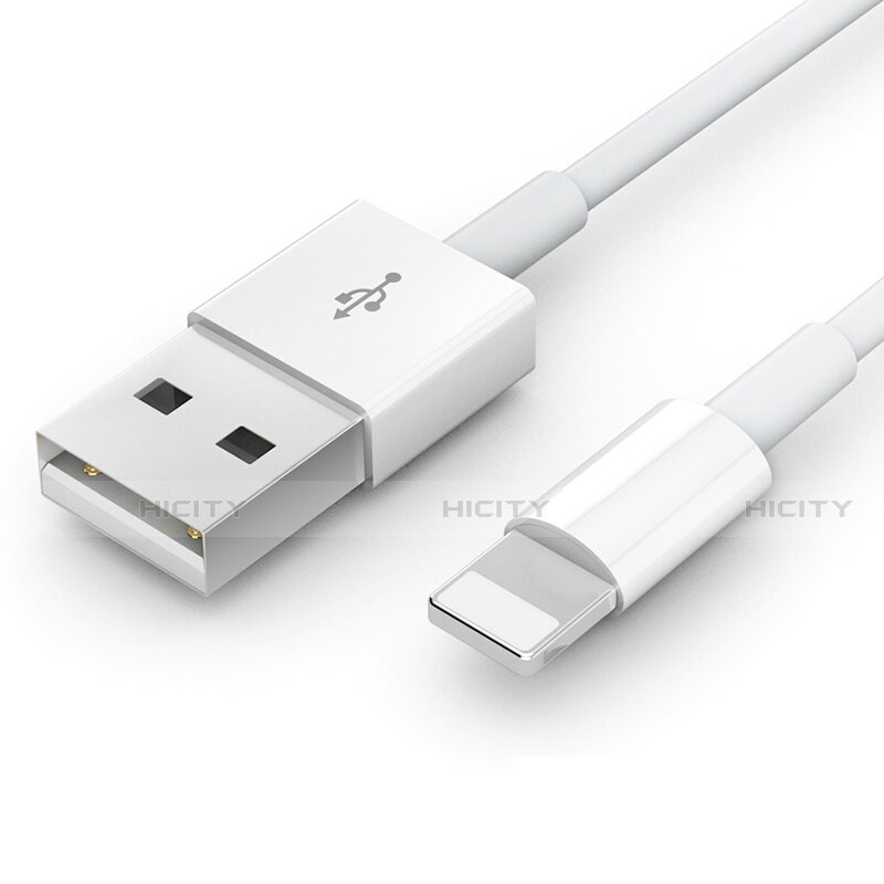 Cargador Cable USB Carga y Datos L09 para Apple iPhone 12 Pro Max Blanco