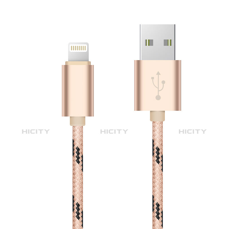 Cargador Cable USB Carga y Datos L10 para Apple iPhone 11 Pro Oro