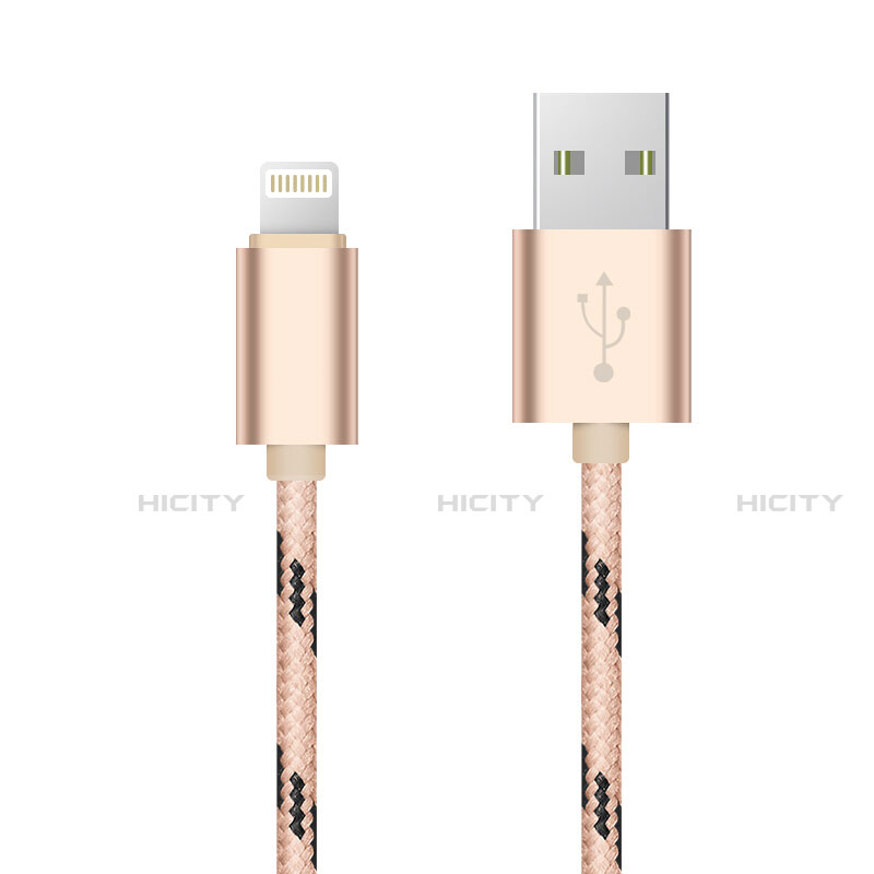 Cargador Cable USB Carga y Datos L10 para Apple iPhone 12 Pro Max Oro