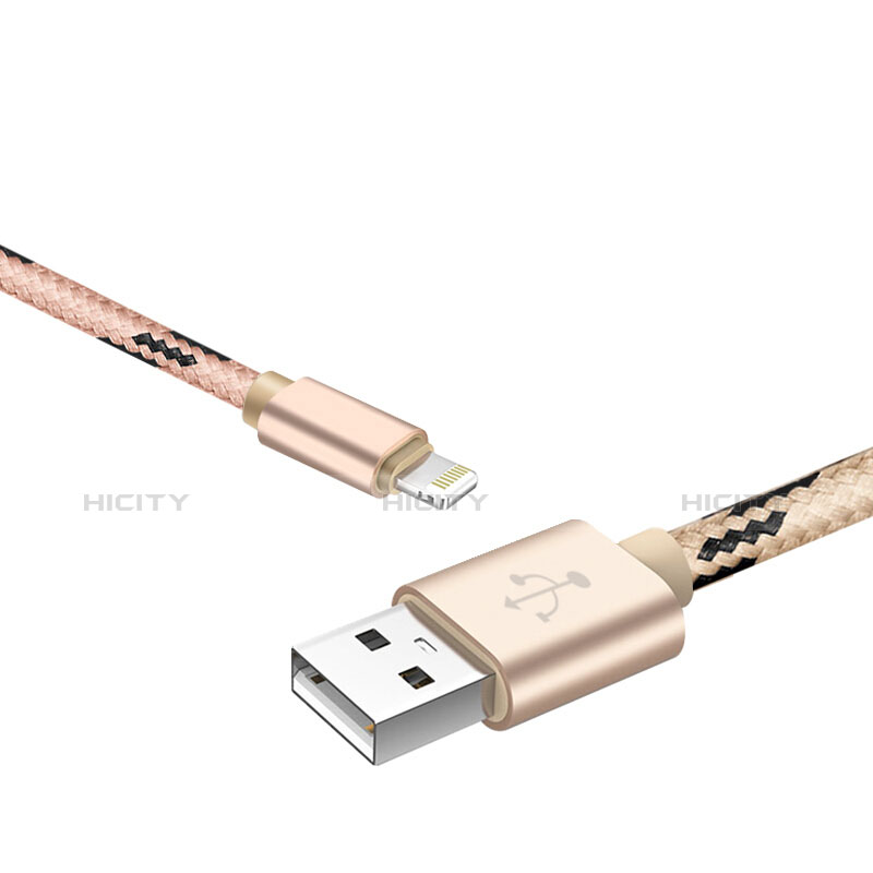 Cargador Cable USB Carga y Datos L10 para Apple iPhone 5 Oro