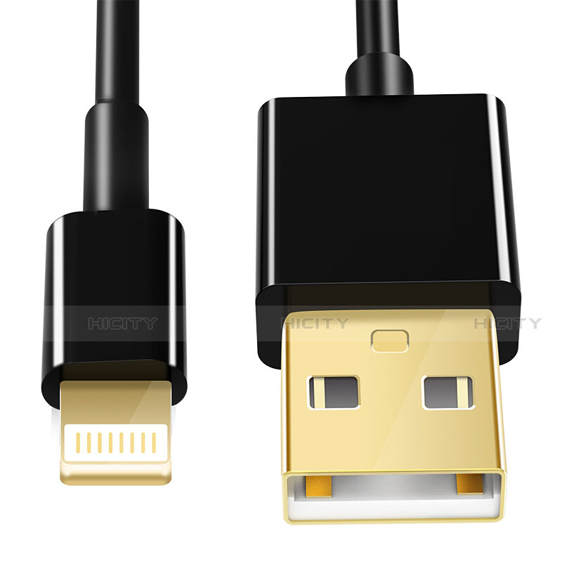 Cargador Cable USB Carga y Datos L12 para Apple iPhone 12 Mini Negro