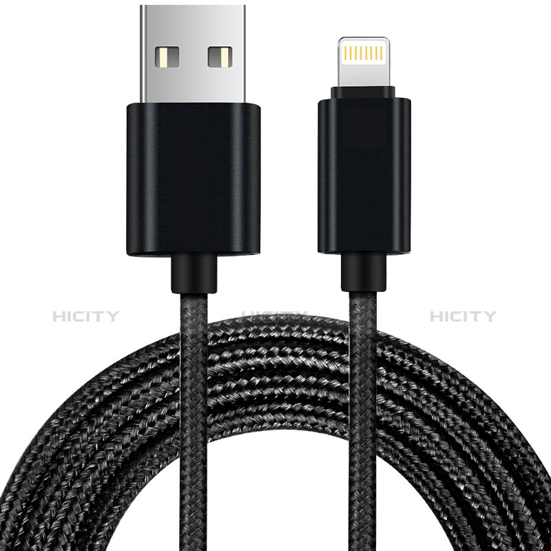 Cargador Cable USB Carga y Datos L13 para Apple iPhone 11 Pro Negro