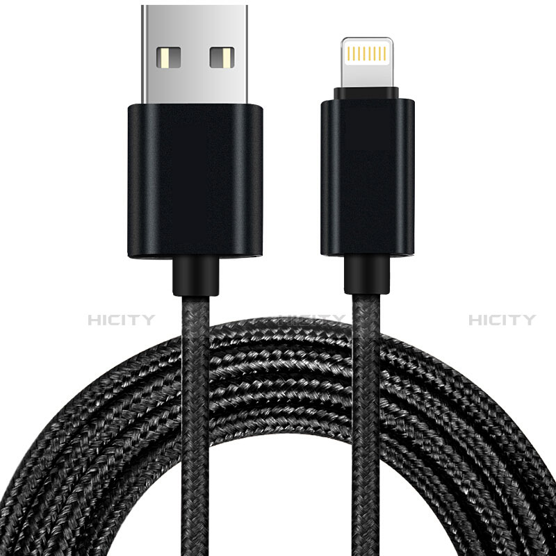 Cargador Cable USB Carga y Datos L13 para Apple iPhone 12 Pro Max Negro