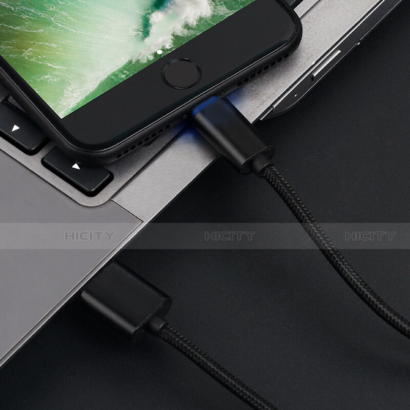 Cargador Cable USB Carga y Datos L13 para Apple iPhone 13 Negro