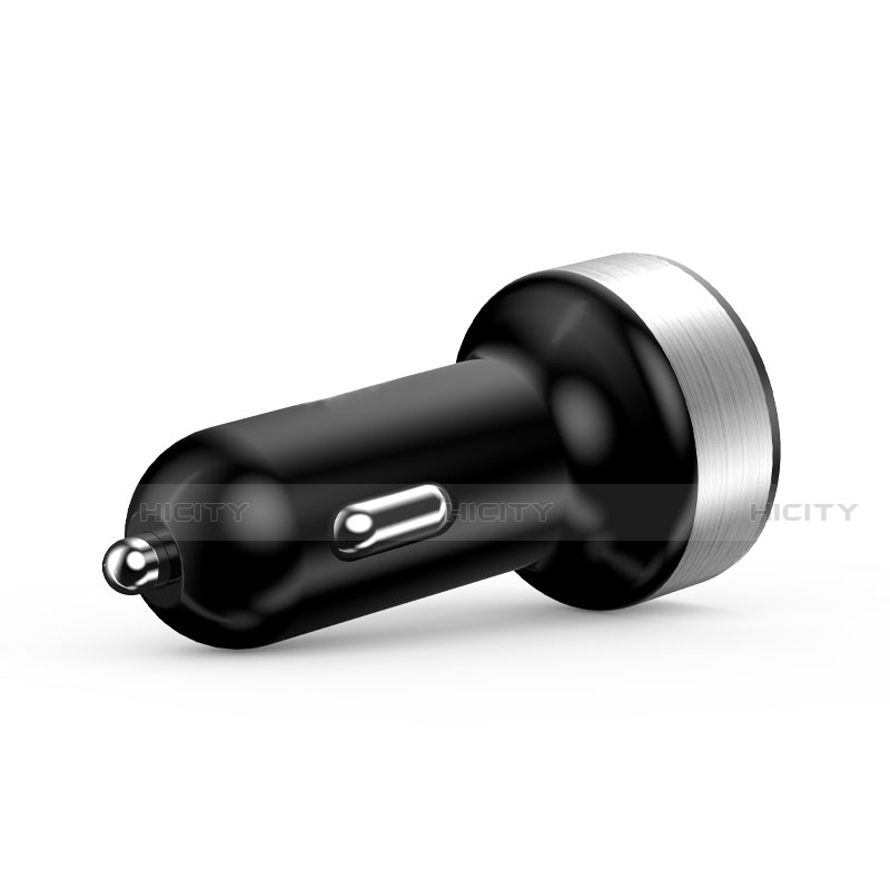 Cargador de Mechero 2.4A Adaptador Coche Doble Puerto USB Carga Rapida Universal Negro