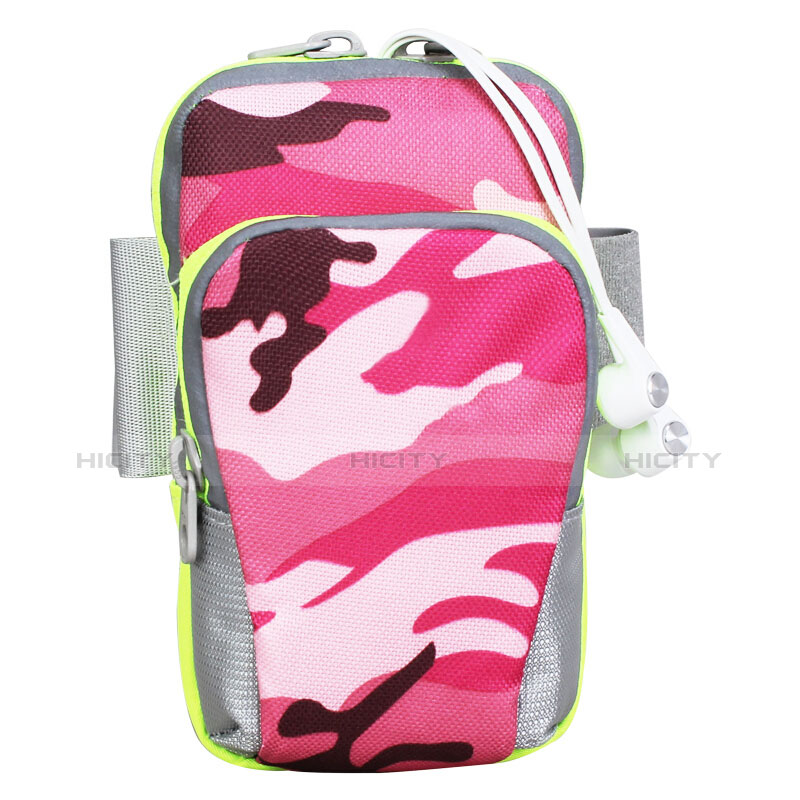 Funda Brazalete Deportivo Brazo Correr Universal B23 Rosa Roja