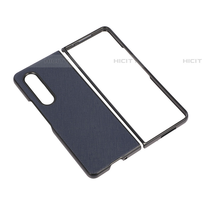 Funda Bumper Lujo Cuero y Plastico Mate Carcasa B03 para Samsung Galaxy Z Fold4 5G