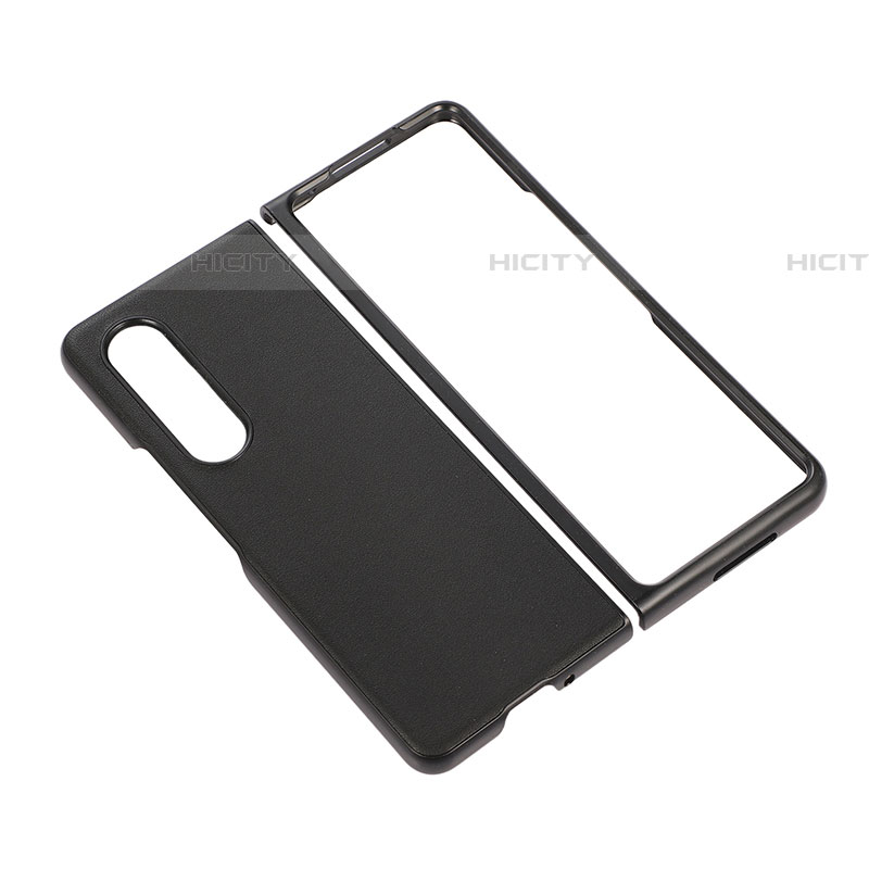 Funda Bumper Lujo Cuero y Plastico Mate Carcasa B04 para Samsung Galaxy Z Fold4 5G