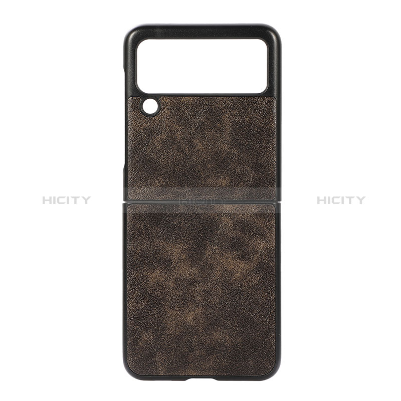 Funda Bumper Lujo Cuero y Plastico Mate Carcasa B06 para Samsung Galaxy Z Flip3 5G