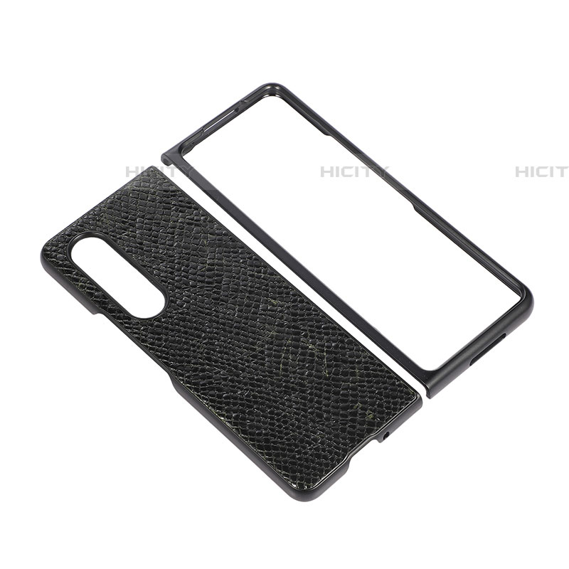 Funda Bumper Lujo Cuero y Plastico Mate Carcasa B06 para Samsung Galaxy Z Fold4 5G