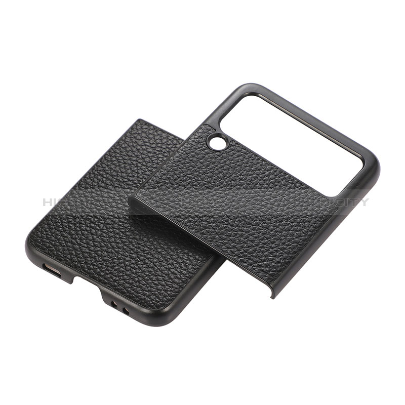 Funda Bumper Lujo Cuero y Plastico Mate Carcasa B07 para Samsung Galaxy Z Flip3 5G