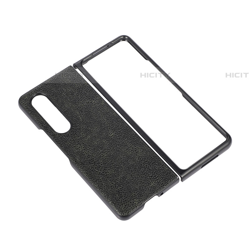 Funda Bumper Lujo Cuero y Plastico Mate Carcasa B07 para Samsung Galaxy Z Fold4 5G