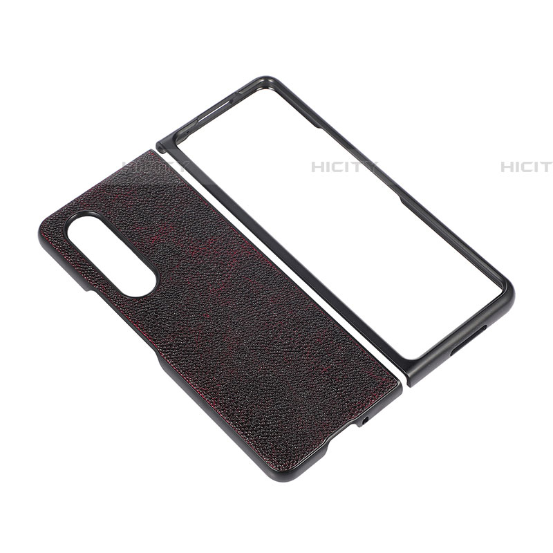 Funda Bumper Lujo Cuero y Plastico Mate Carcasa B07 para Samsung Galaxy Z Fold4 5G