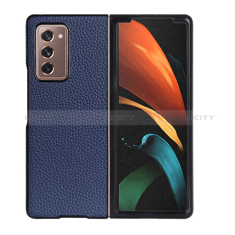 Funda Bumper Lujo Cuero y Plastico Mate Carcasa BH2 para Samsung Galaxy Z Fold2 5G