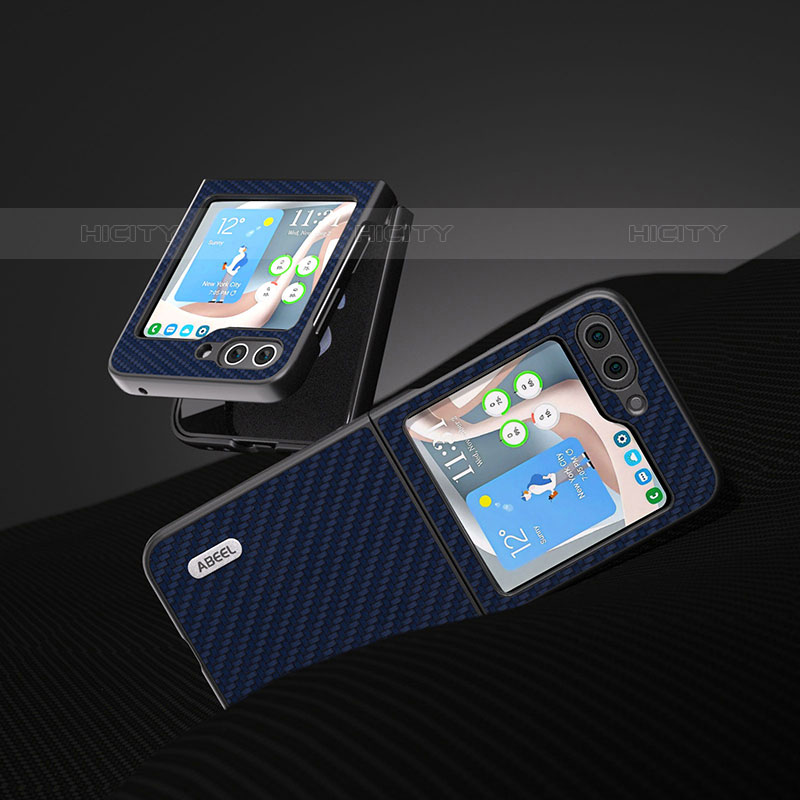 Funda Bumper Lujo Cuero y Plastico Mate Carcasa BH3 para Samsung Galaxy Z Flip5 5G
