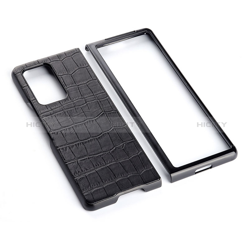 Funda Bumper Lujo Cuero y Plastico Mate Carcasa BH3 para Samsung Galaxy Z Fold2 5G