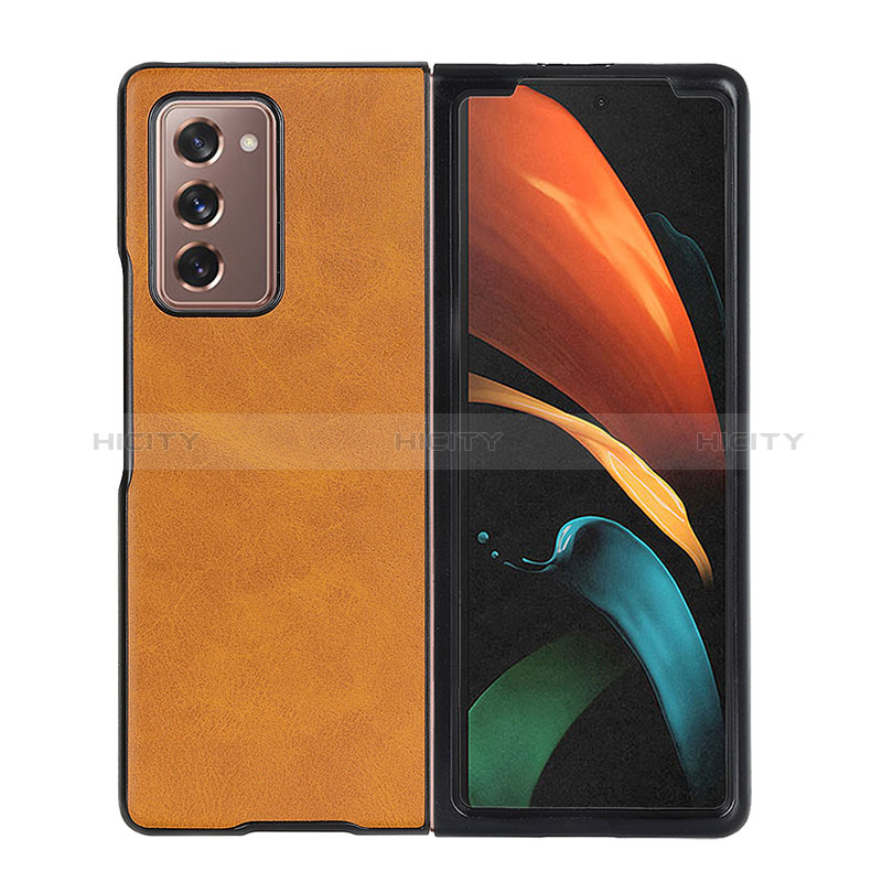 Funda Bumper Lujo Cuero y Plastico Mate Carcasa BH4 para Samsung Galaxy Z Fold2 5G